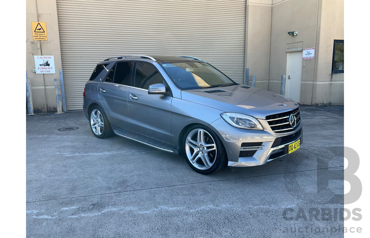 06/2013 Mercedes-Benz ML 350CDI Bluetec (4x4) AWD 166 4D Wagon Silver Turbo Diesel 3.0L