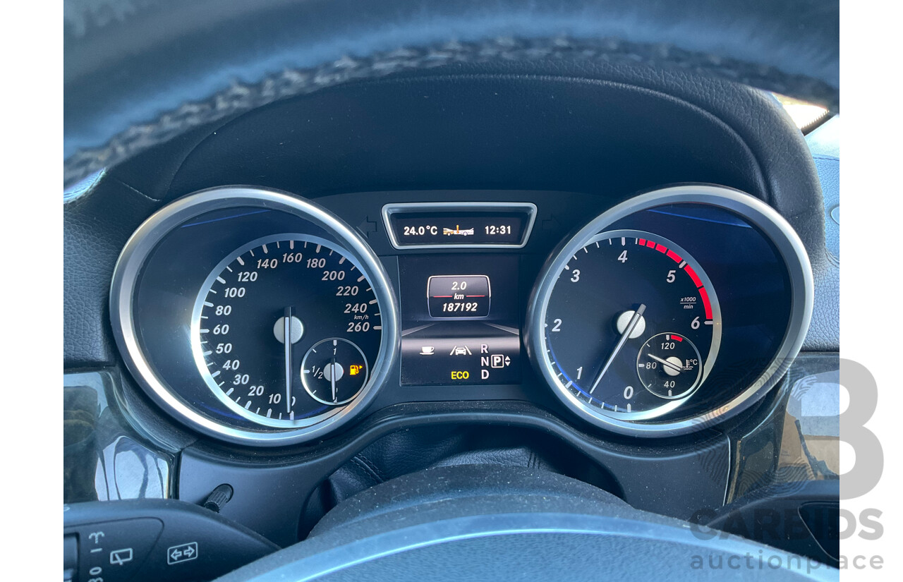 06/2013 Mercedes-Benz ML 350CDI Bluetec (4x4) AWD 166 4D Wagon Silver Turbo Diesel 3.0L