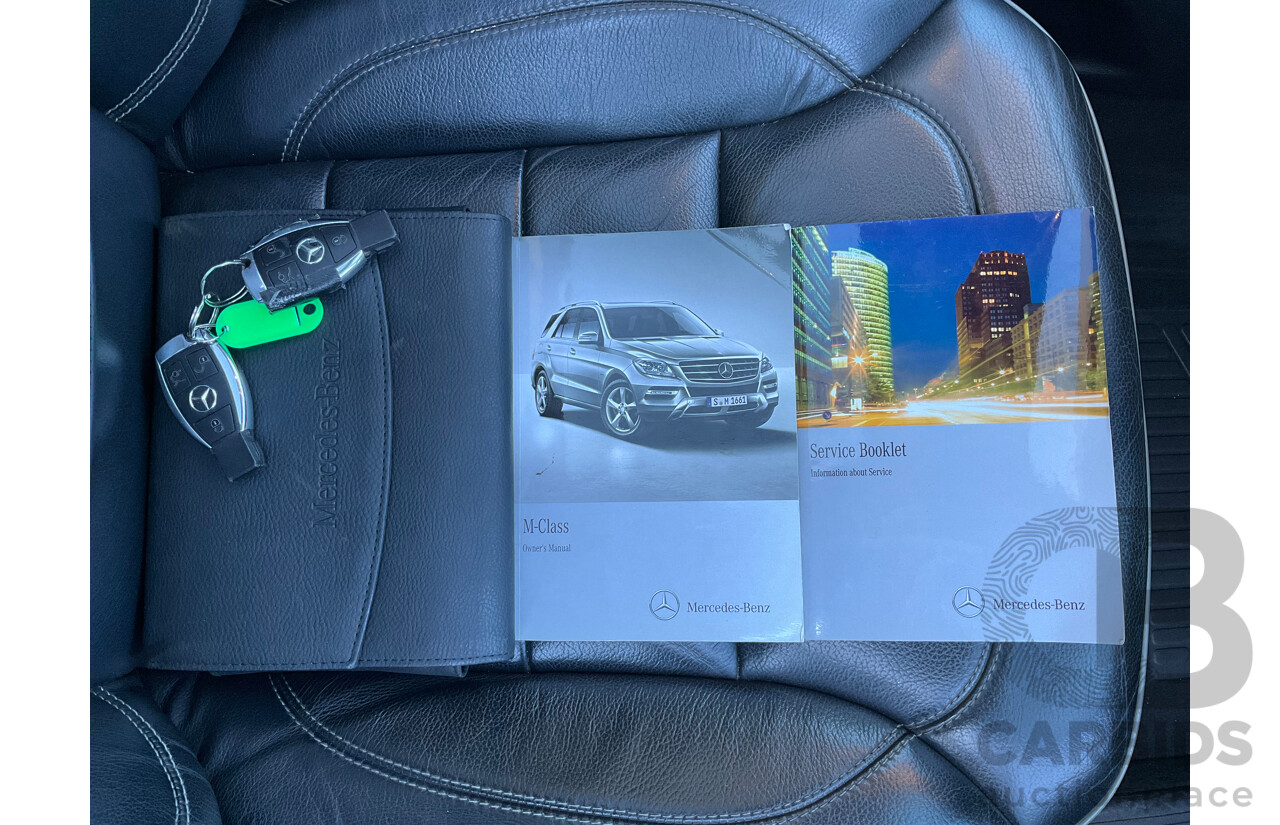 06/2013 Mercedes-Benz ML 350CDI Bluetec (4x4) AWD 166 4D Wagon Silver Turbo Diesel 3.0L