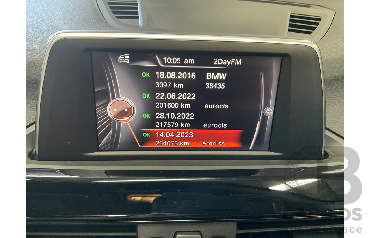 01/2016 BMW X1 sDrive18d (FWD) F48 4D Wagon Atlantic Grey Metallic Turbo Diesel 2.0L