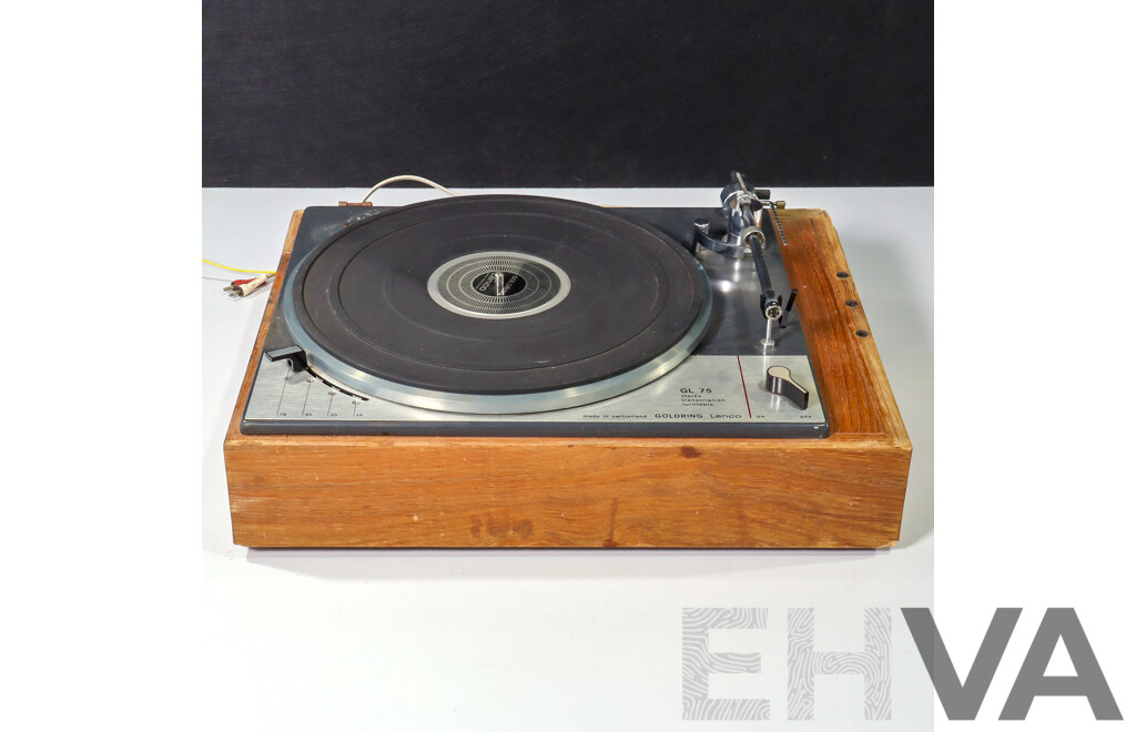 Goldring Lenco GL75 Vintage Idler Drive Turntable (Project Unit)