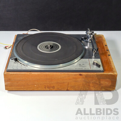 Vintage GL-75 Goldring Lenco Turntable, Made in Switzerland