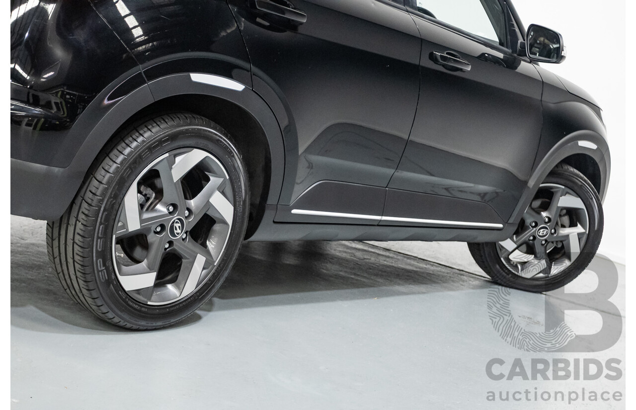 08/2020 Hyundai Venue Elite QX.2 MY20 4D Wagon Black Metallic 1.6L