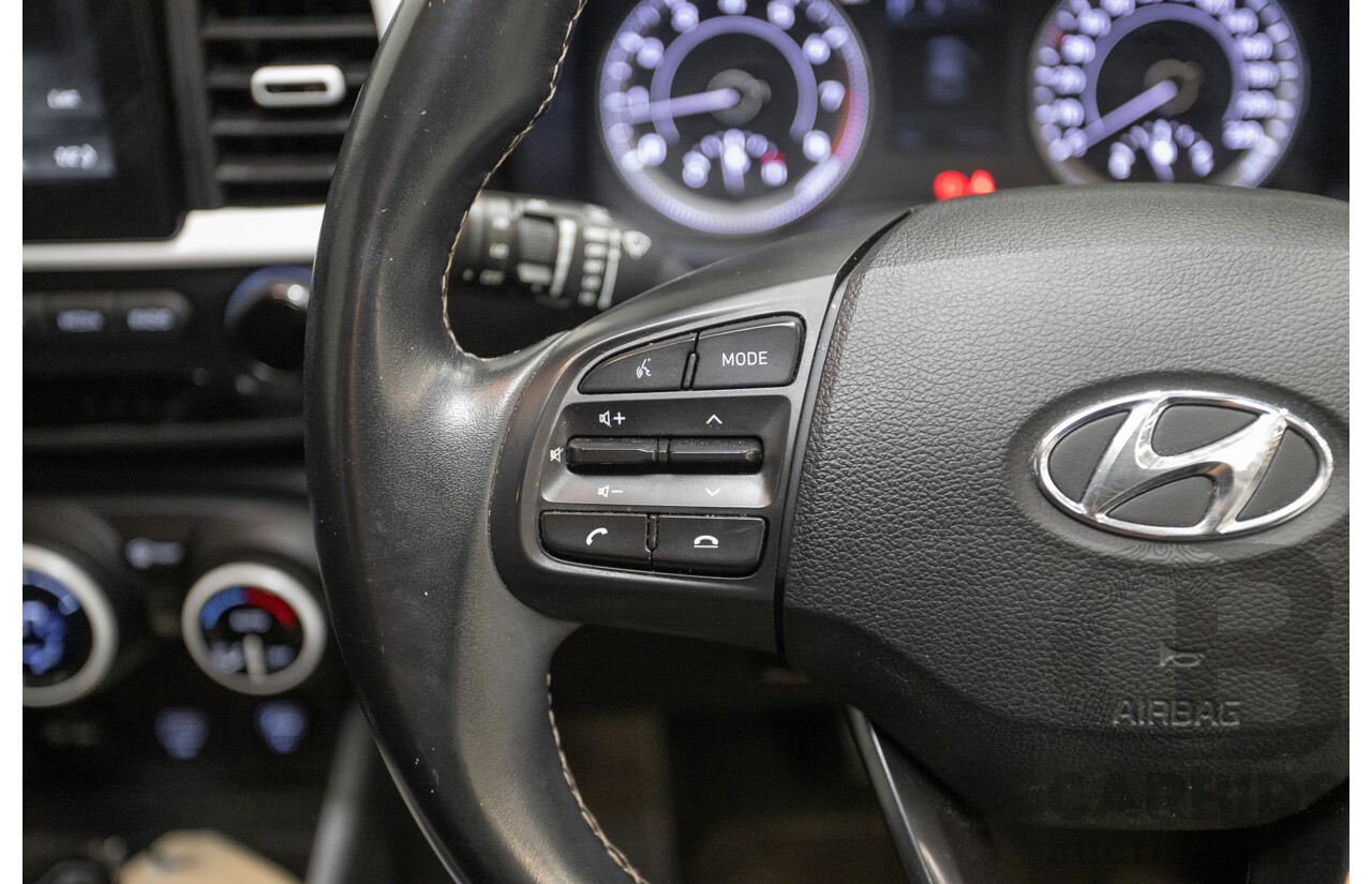 08/2020 Hyundai Venue Elite QX.2 MY20 4D Wagon Black Metallic 1.6L