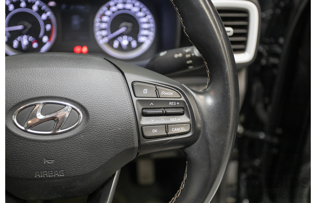 08/2020 Hyundai Venue Elite QX.2 MY20 4D Wagon Black Metallic 1.6L