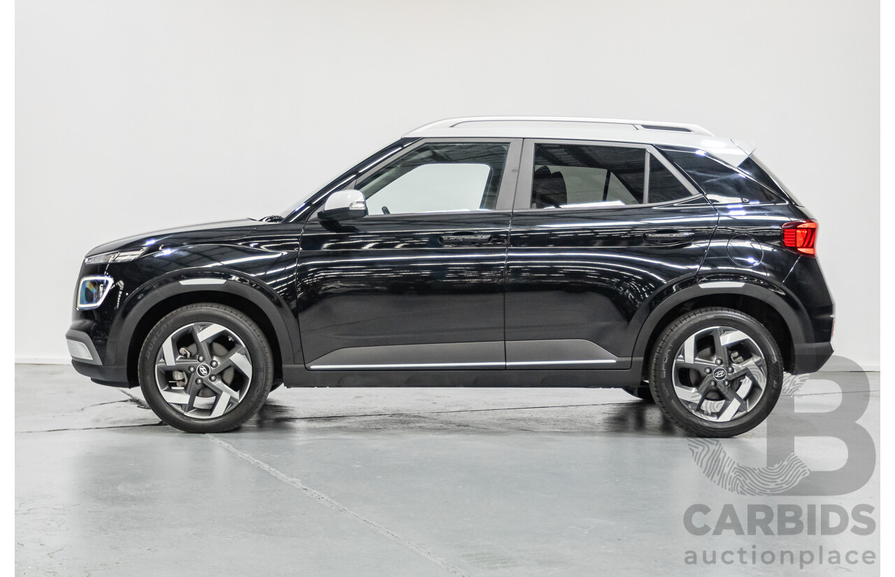 8/2020 Hyundai Venue Elite QX.2 MY20 4d Wagon Black Metallic 1.6L