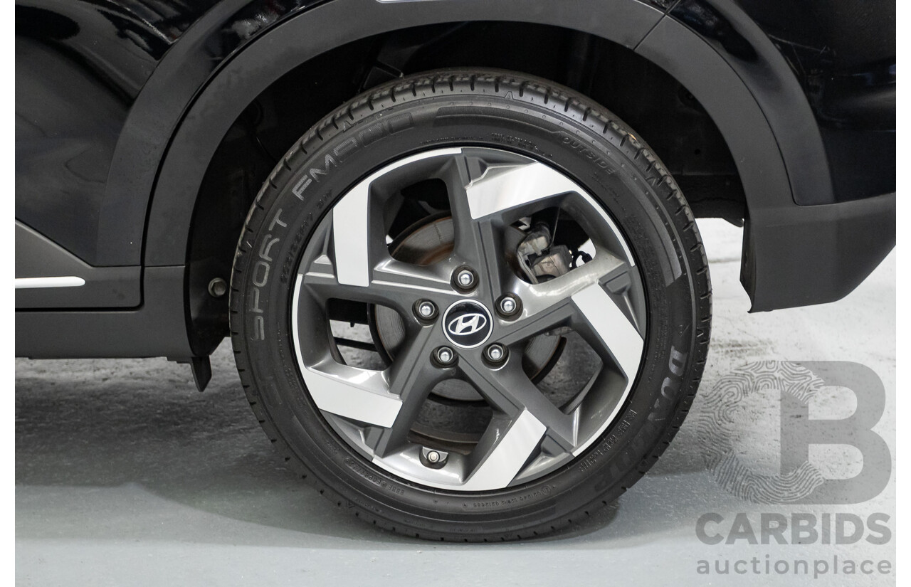 8/2020 Hyundai Venue Elite QX.2 MY20 4d Wagon Black Metallic 1.6L