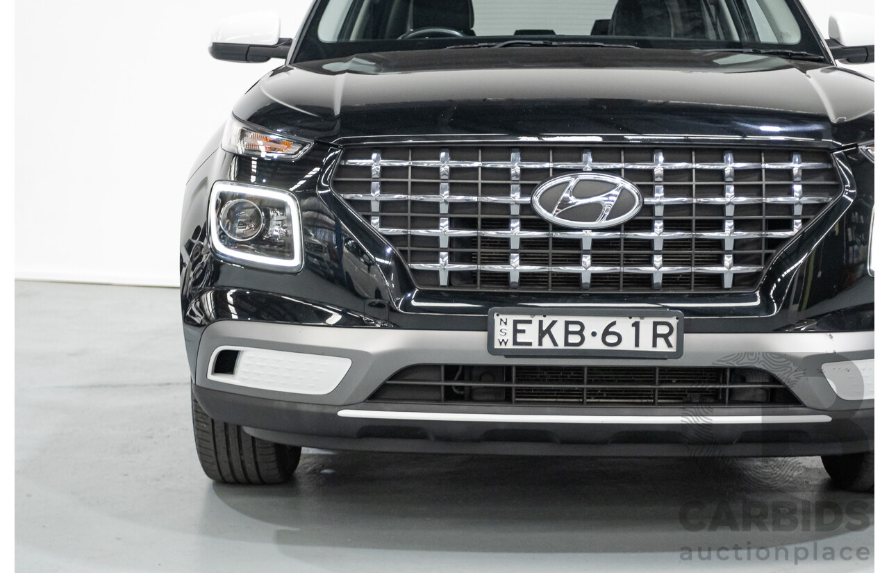 08/2020 Hyundai Venue Elite QX.2 MY20 4D Wagon Black Metallic 1.6L