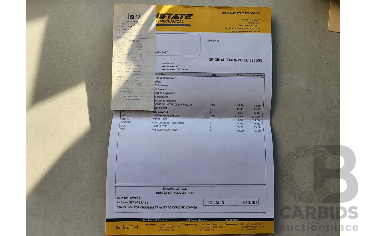 12/2013 Mitsubishi Outlander Aspire (4x4) ZJ MY14 4d Wagon Grey 2.3L