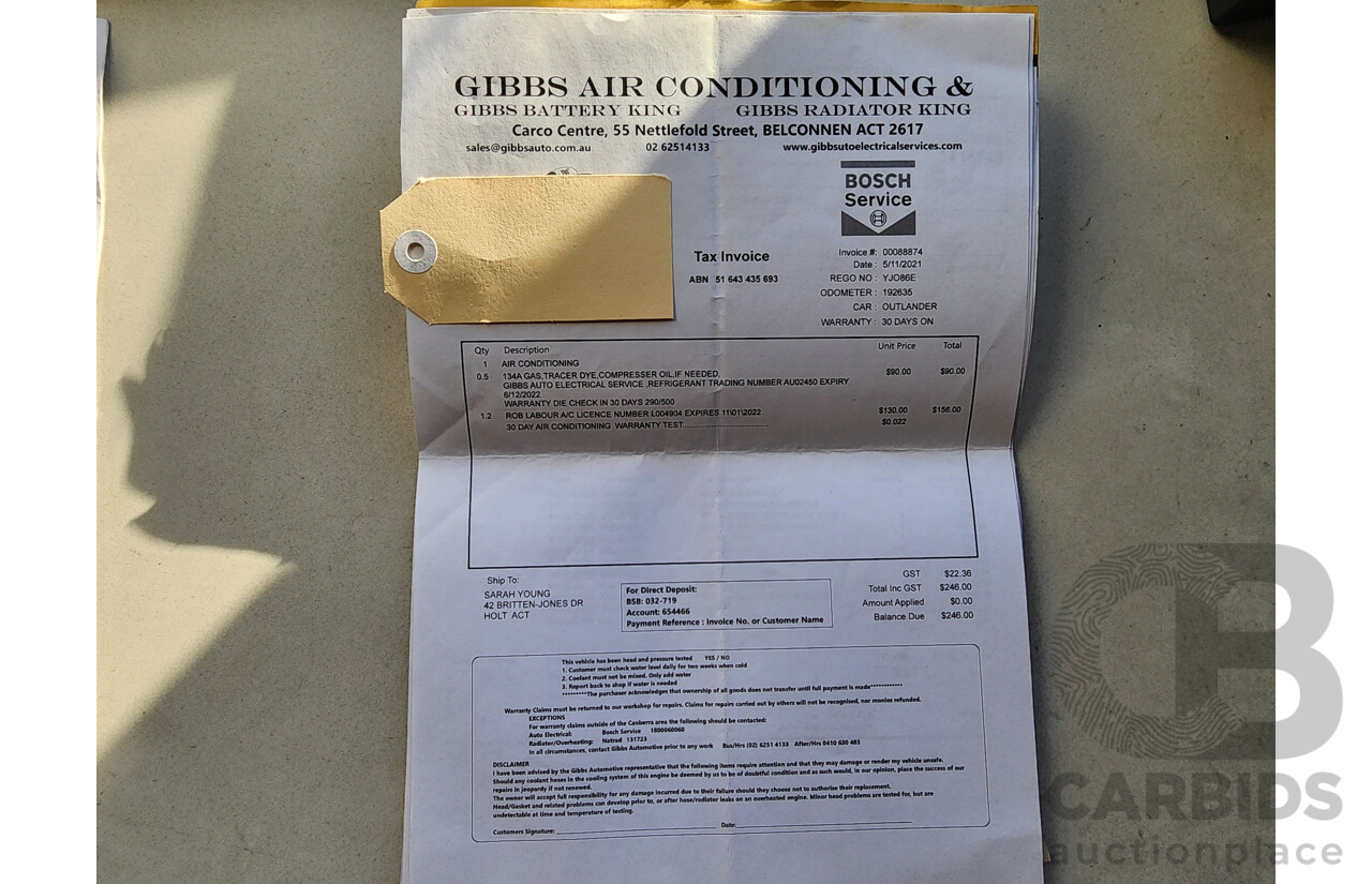 12/2013 Mitsubishi Outlander Aspire (4x4) ZJ MY14 4d Wagon Grey 2.3L