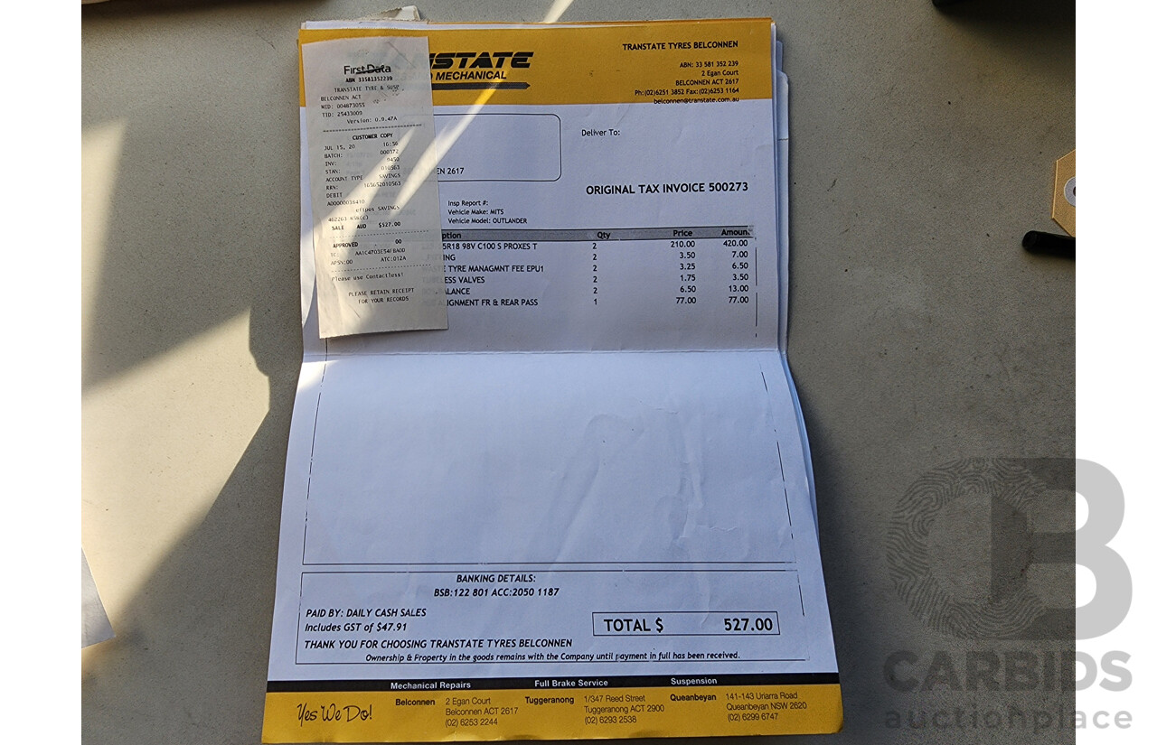 12/2013 Mitsubishi Outlander Aspire (4x4) ZJ MY14 4d Wagon Grey 2.3L