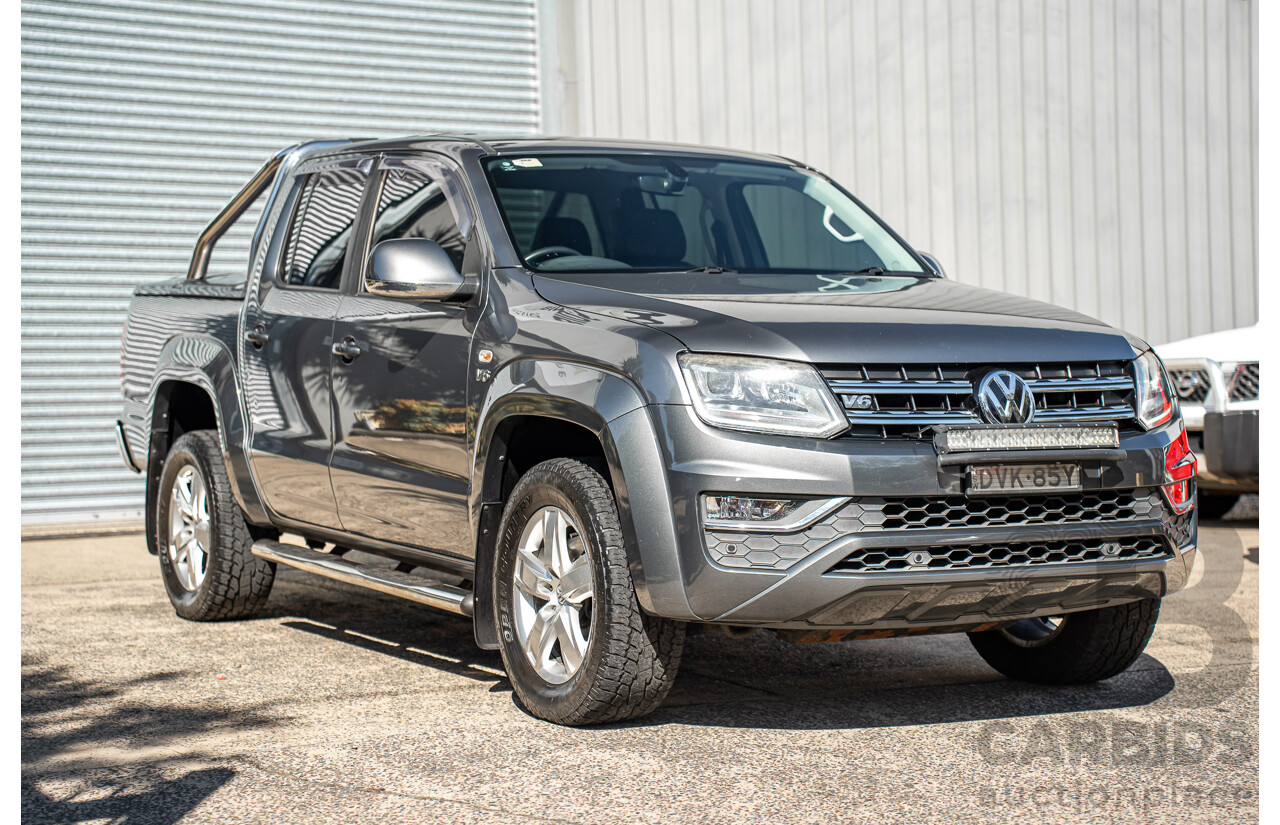 12/2017 Volkswagen Amarok V6 TDI 550 Highline (4x4) 2H MY18 Dual Cab Utility Grey 3.0L