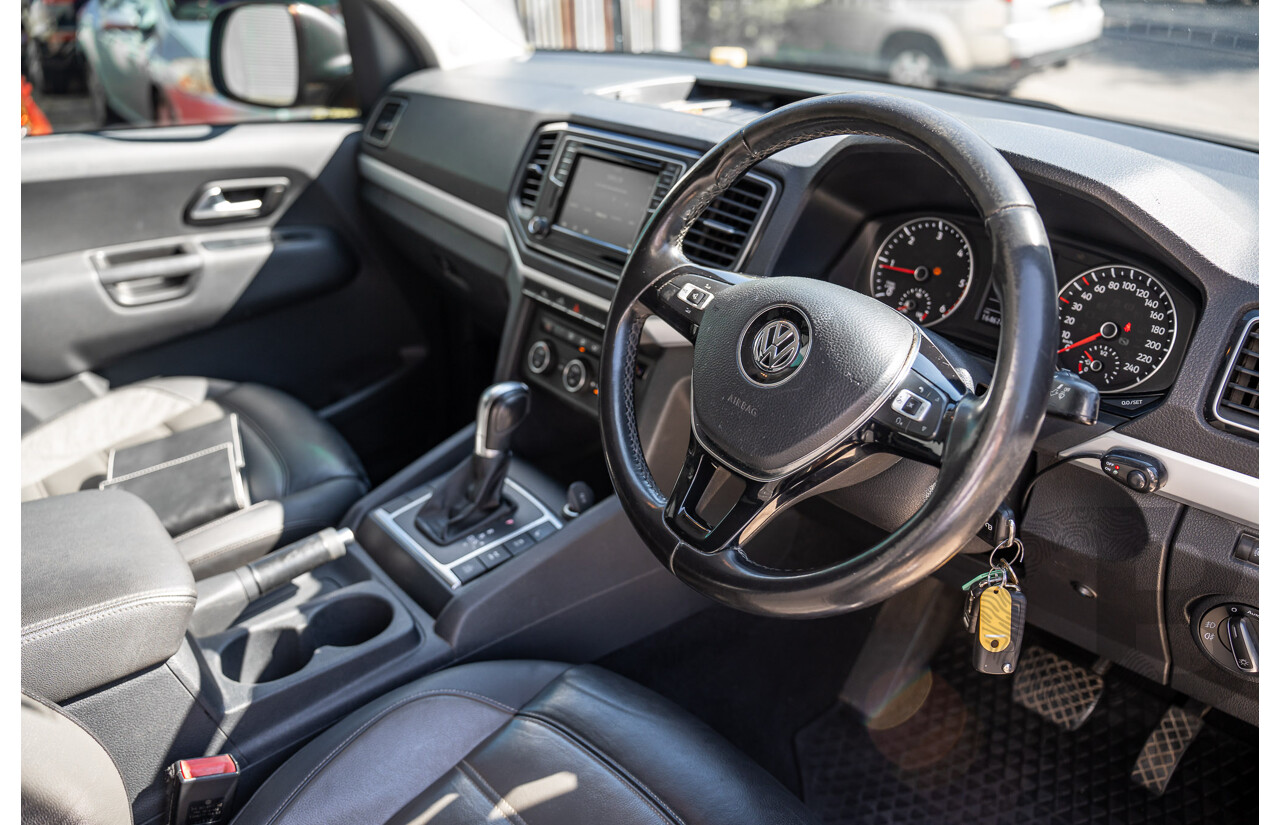 12/2017 Volkswagen Amarok V6 TDI 550 Highline (4x4) 2H MY18 Dual Cab Utility Grey 3.0L
