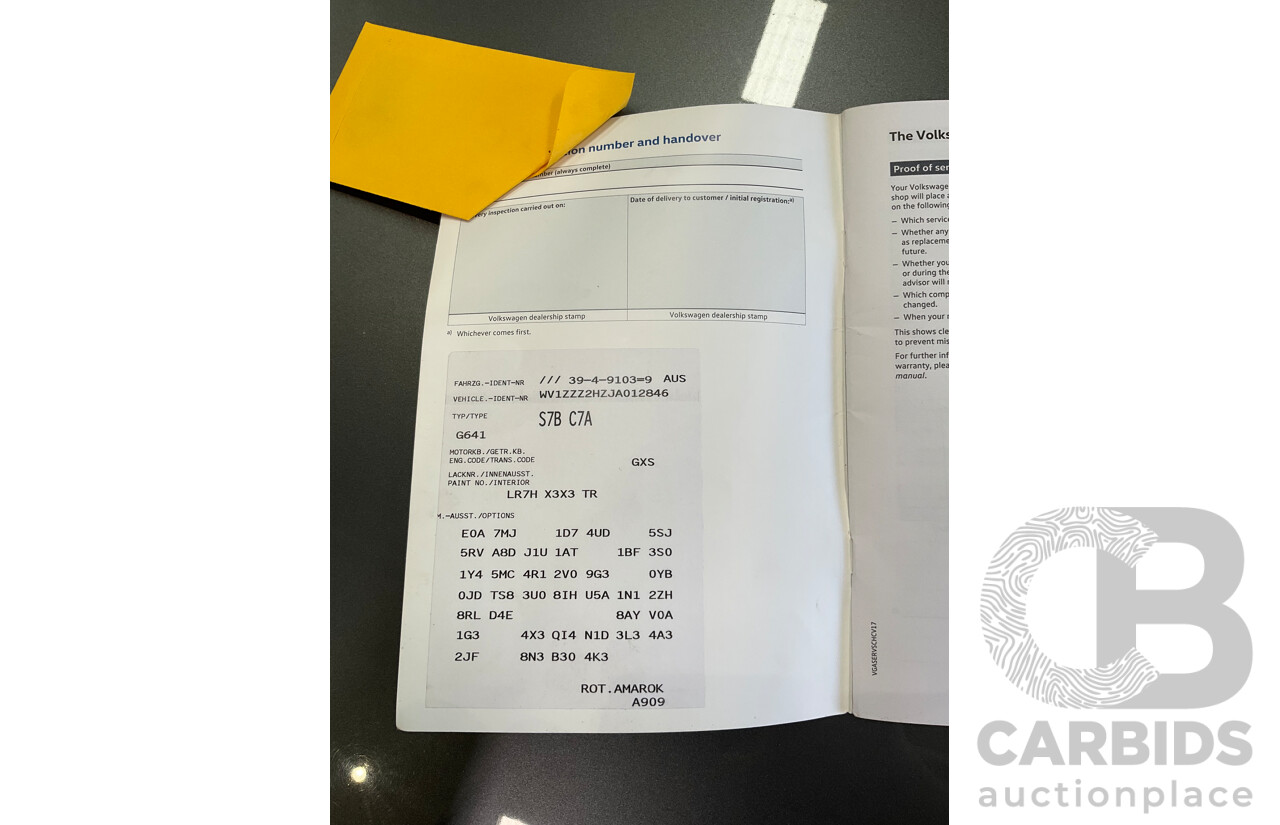 12/2017 Volkswagen Amarok V6 TDI 550 Highline (4x4) 2H MY18 Dual Cab Utility Grey 3.0L