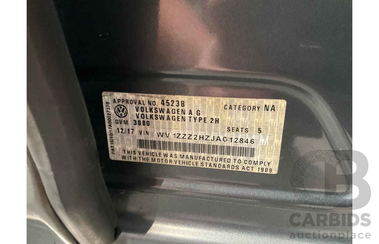 12/2017 Volkswagen Amarok V6 TDI 550 Highline (4x4) 2H MY18 Dual Cab Utility Grey 3.0L