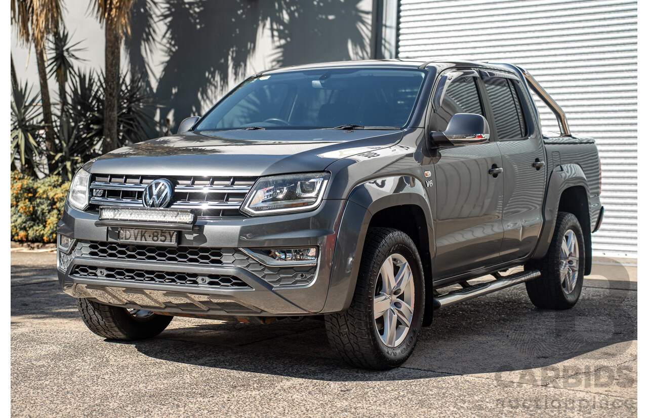 12/2017 Volkswagen Amarok V6 TDI 550 Highline (4x4) 2H MY18 Dual Cab Utility Grey 3.0L
