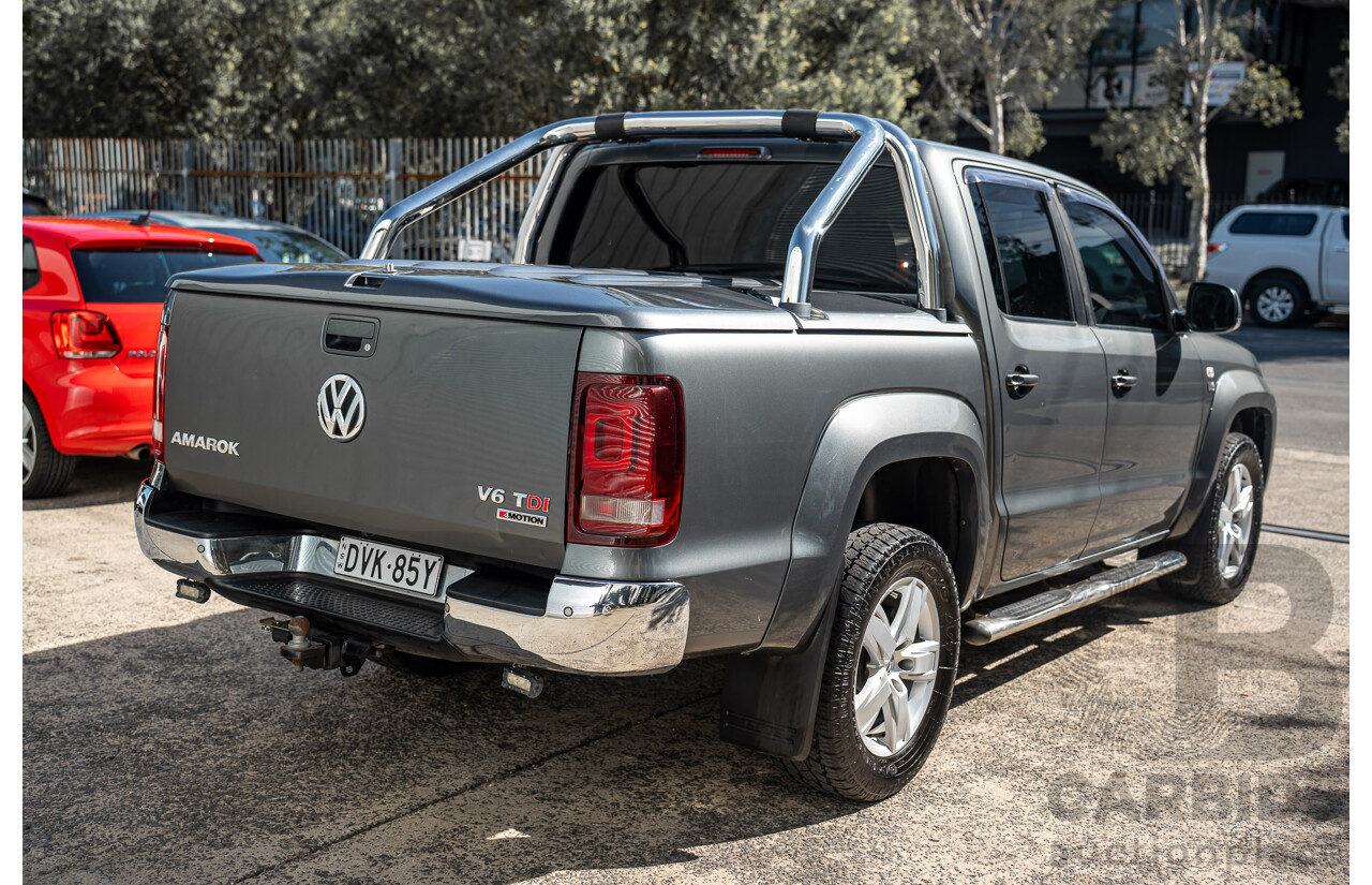 12/2017 Volkswagen Amarok V6 TDI 550 Highline (4x4) 2H MY18 Dual Cab Utility Grey 3.0L