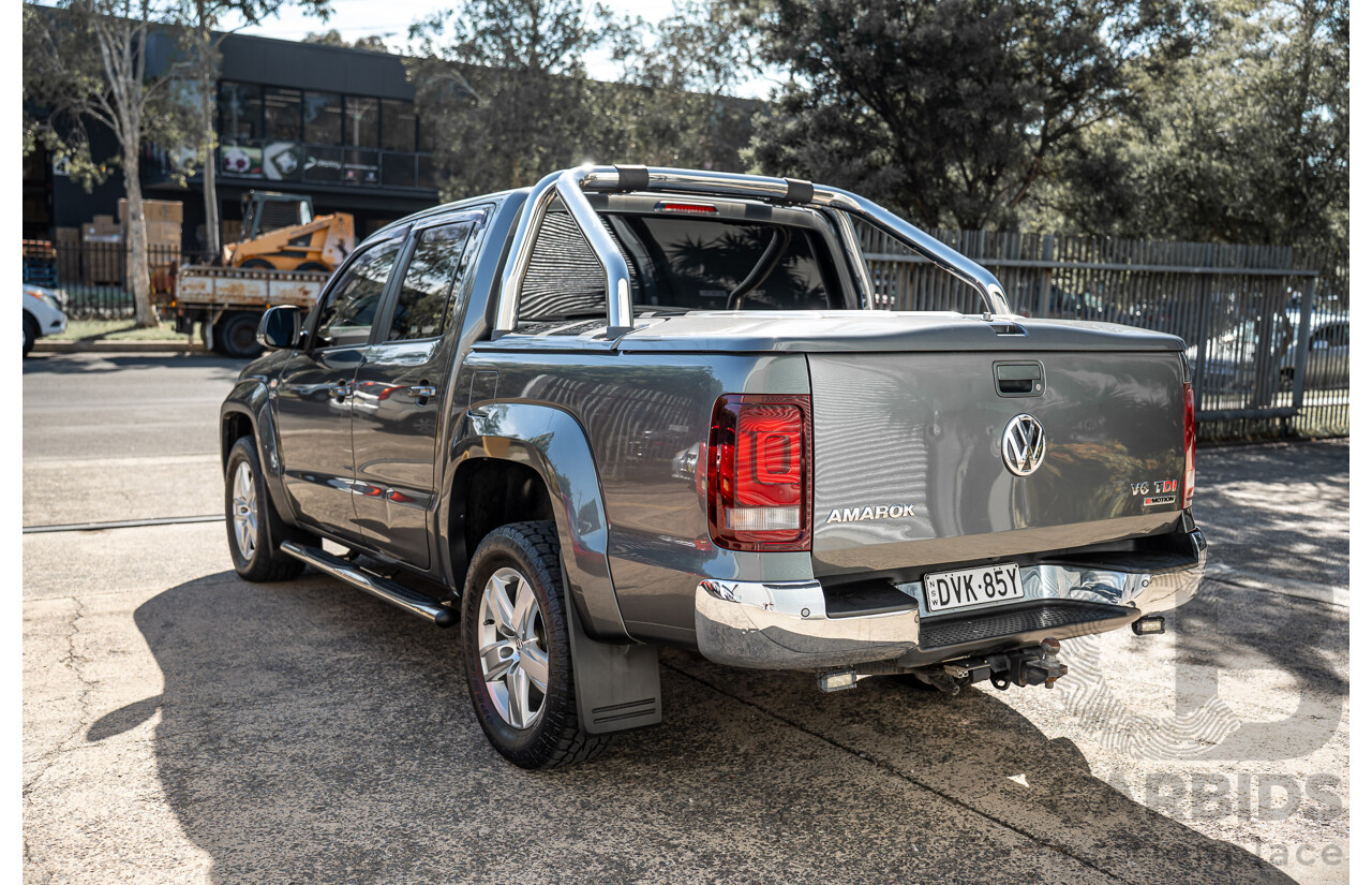 12/2017 Volkswagen Amarok V6 TDI 550 Highline (4x4) 2H MY18 Dual Cab Utility Grey 3.0L