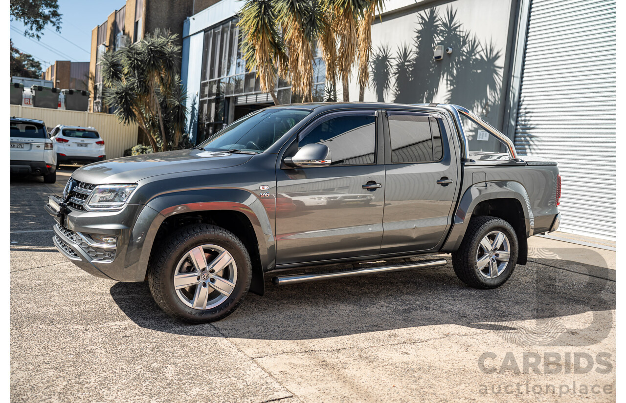 12/2017 Volkswagen Amarok V6 TDI 550 Highline (4x4) 2H MY18 Dual Cab Utility Grey 3.0L