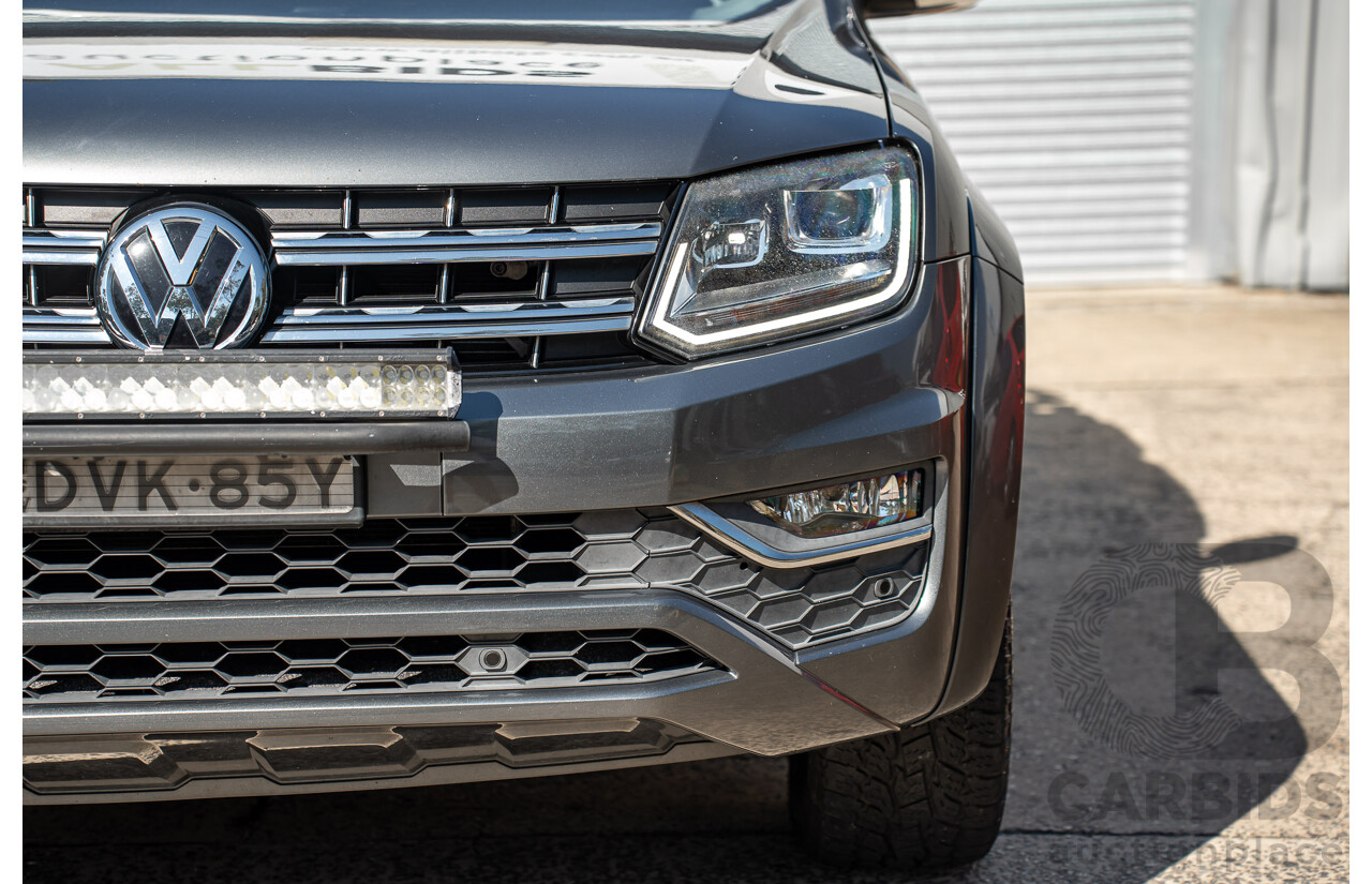12/2017 Volkswagen Amarok V6 TDI 550 Highline (4x4) 2H MY18 Dual Cab Utility Grey 3.0L