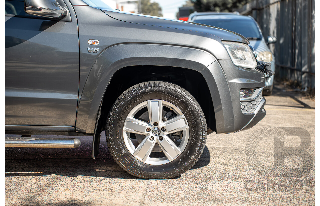12/2017 Volkswagen Amarok V6 TDI 550 Highline (4x4) 2H MY18 Dual Cab Utility Grey 3.0L