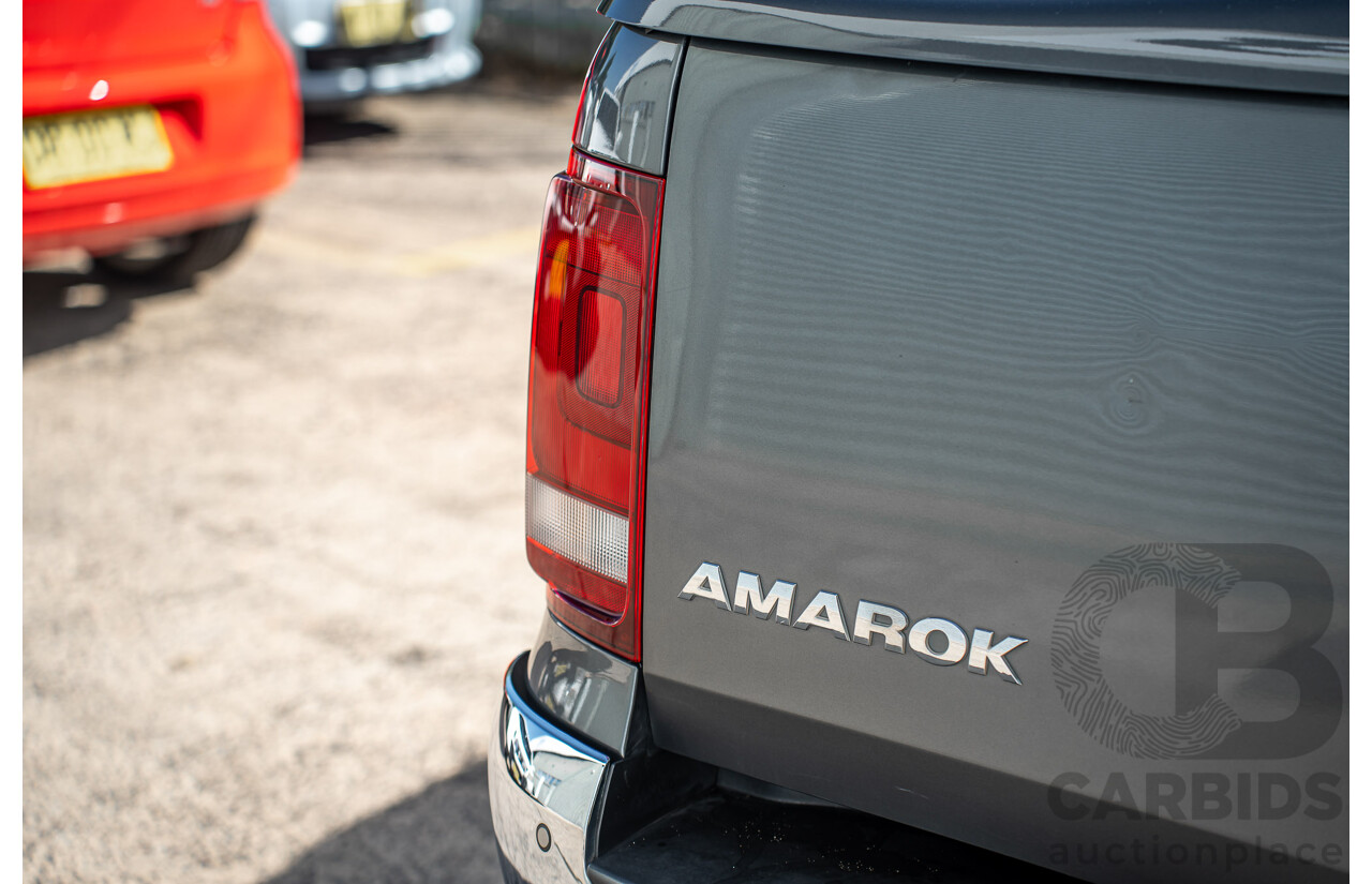 12/2017 Volkswagen Amarok V6 TDI 550 Highline (4x4) 2H MY18 Dual Cab Utility Grey 3.0L