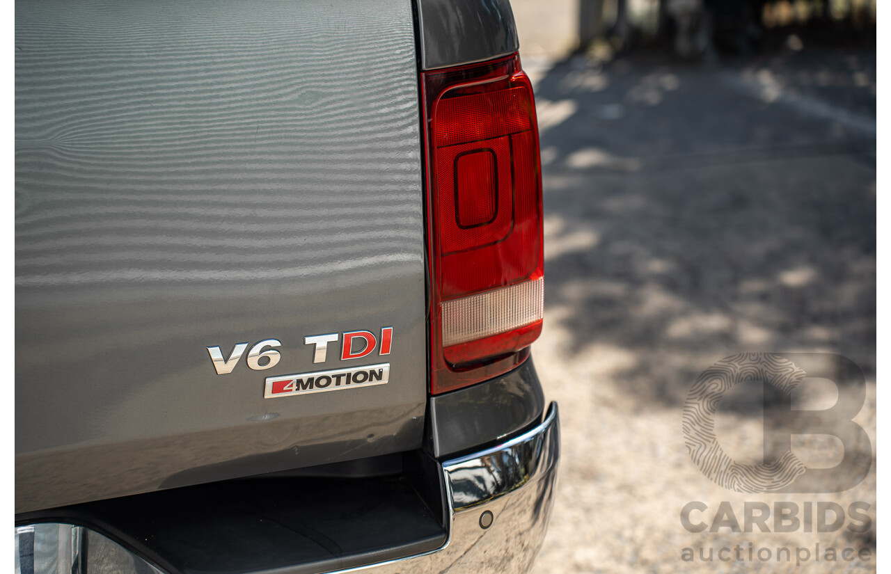 12/2017 Volkswagen Amarok V6 TDI 550 Highline (4x4) 2H MY18 Dual Cab Utility Grey 3.0L