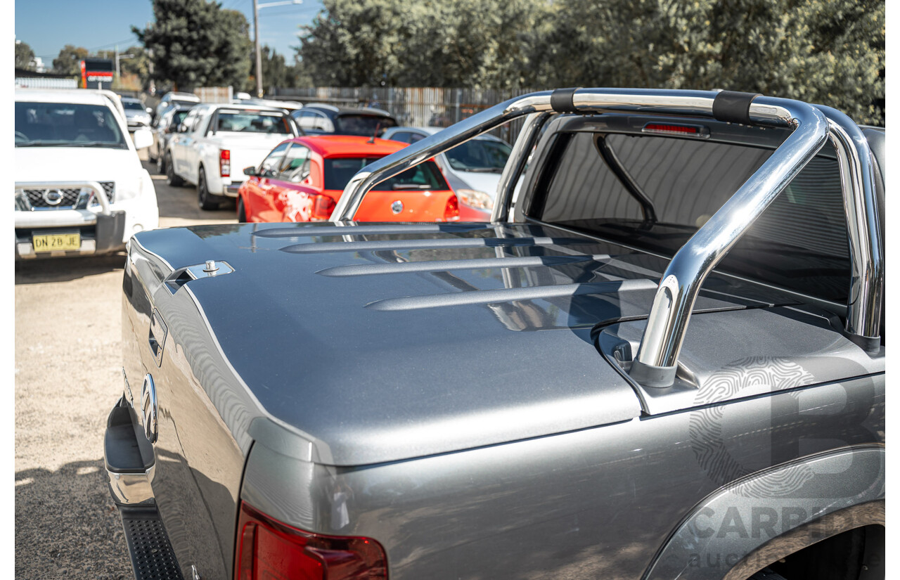 12/2017 Volkswagen Amarok V6 TDI 550 Highline (4x4) 2H MY18 Dual Cab Utility Grey 3.0L