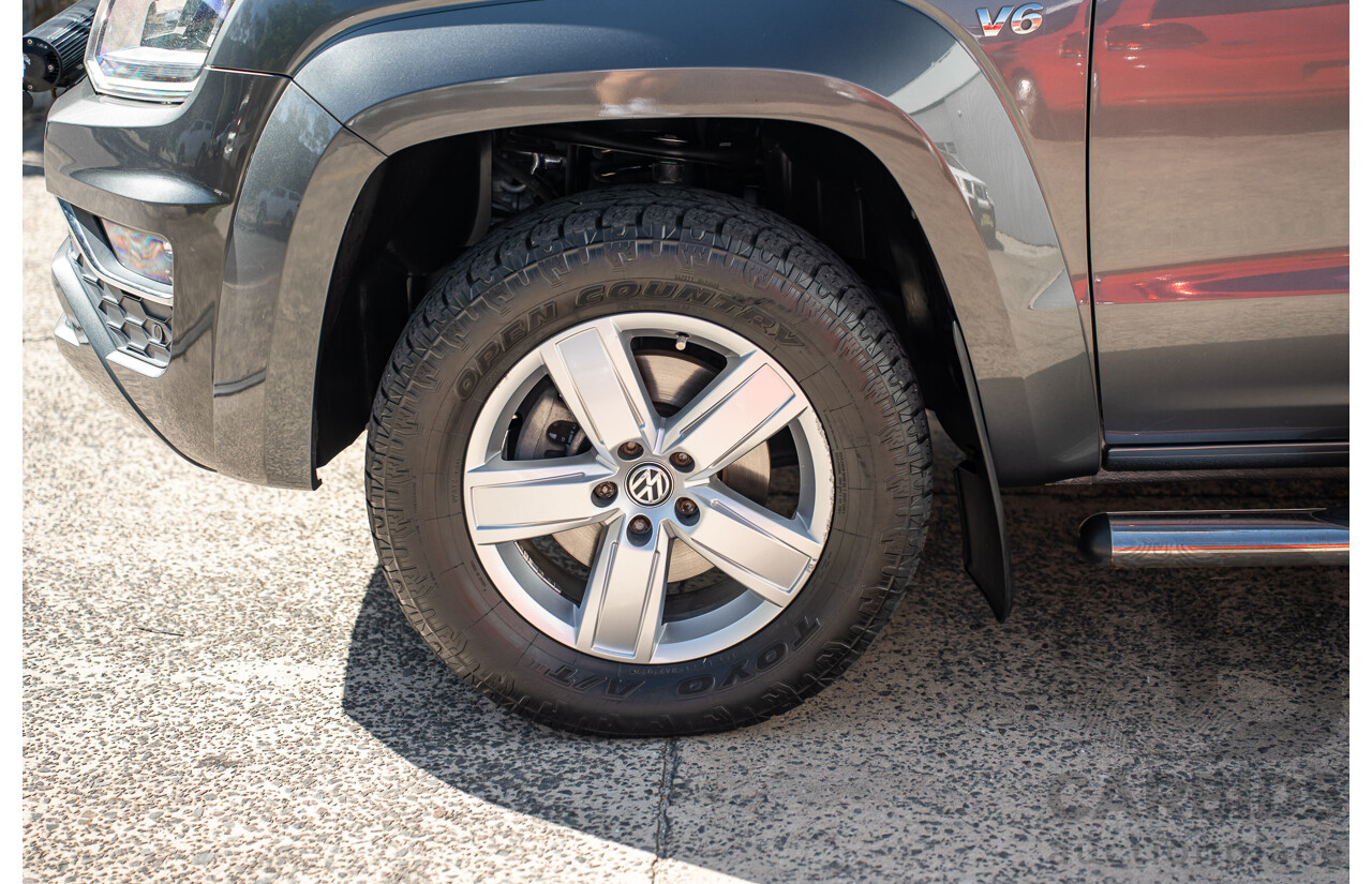 12/2017 Volkswagen Amarok V6 TDI 550 Highline (4x4) 2H MY18 Dual Cab Utility Grey 3.0L
