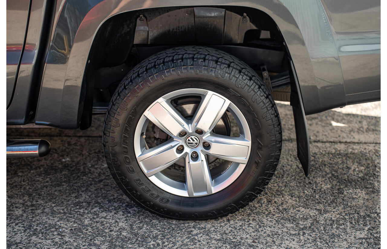 12/2017 Volkswagen Amarok V6 TDI 550 Highline (4x4) 2H MY18 Dual Cab Utility Grey 3.0L