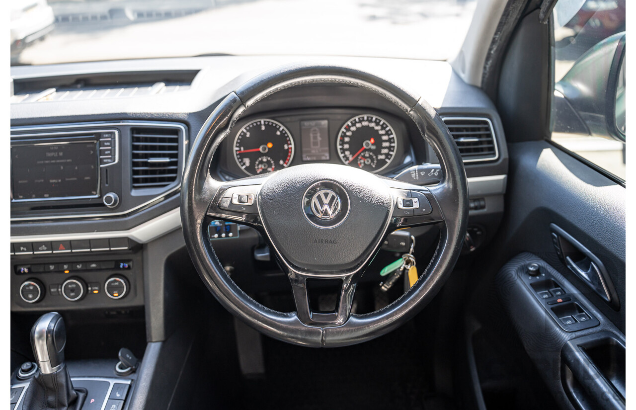 12/2017 Volkswagen Amarok V6 TDI 550 Highline (4x4) 2H MY18 Dual Cab Utility Grey 3.0L