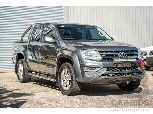 12/2017 Volkswagen Amarok V6 TDI 550 Highline (4x4) 2H MY18 Dual Cab Utility Grey 3.0L