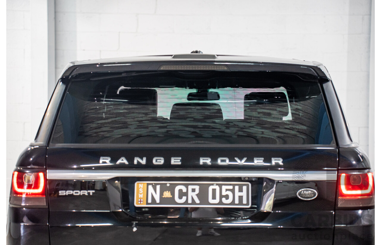 11/2015 Land Rover Range Rover Sport 3.0 TdV6 SE (AWD) LW MY15 4d Wagon Santorini Black Metallic Turbo Diesel V6 3.0L