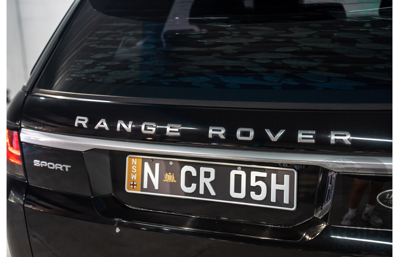 11/2015 Land Rover Range Rover Sport 3.0 TdV6 SE (AWD) LW MY15 4d Wagon Santorini Black Metallic Turbo Diesel V6 3.0L
