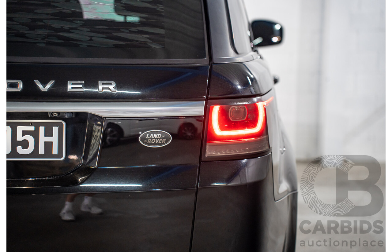 11/2015 Land Rover Range Rover Sport 3.0 TdV6 SE (AWD) LW MY15 4d Wagon Santorini Black Metallic Turbo Diesel V6 3.0L