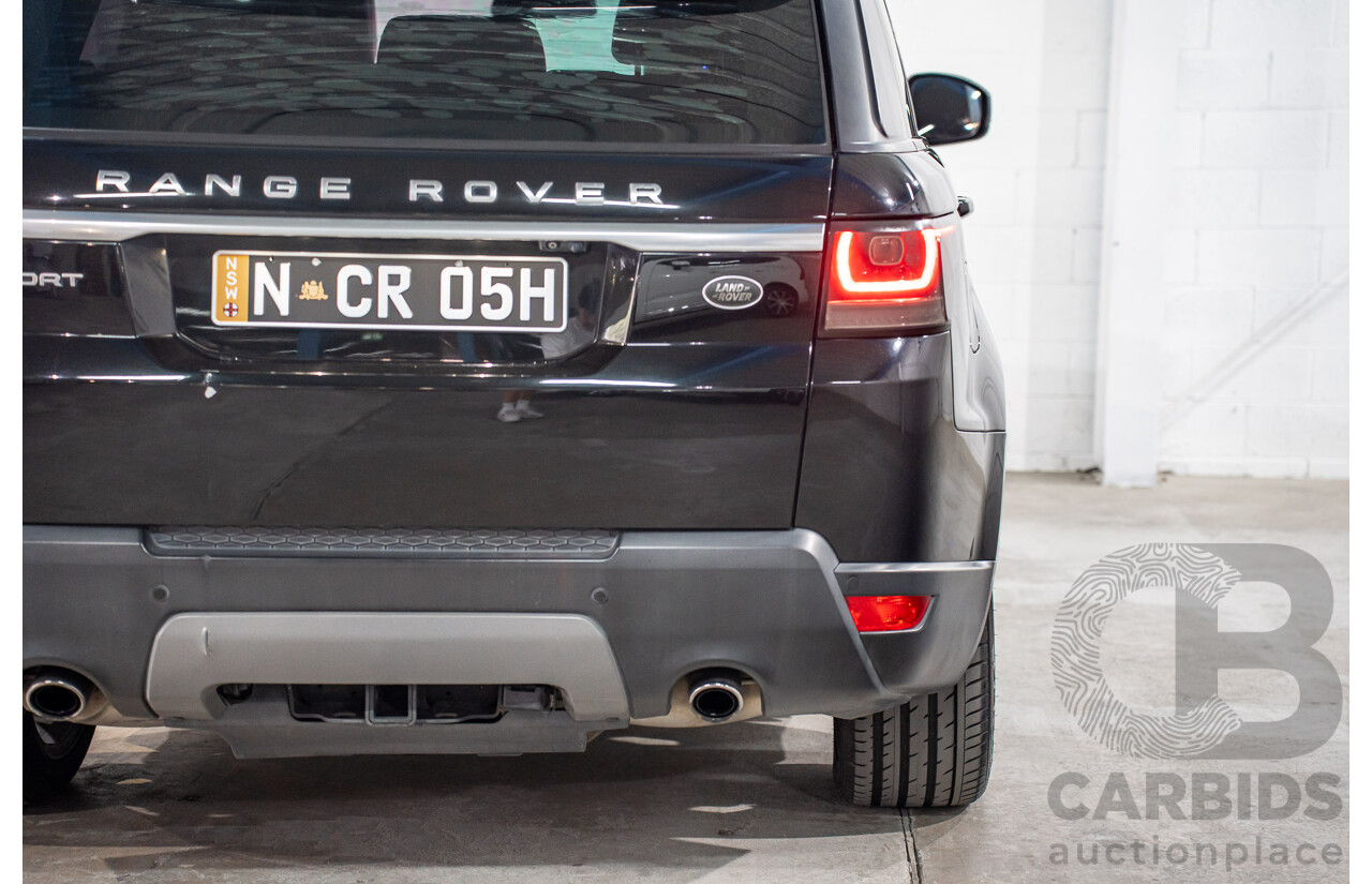 11/2015 Land Rover Range Rover Sport 3.0 TdV6 SE (AWD) LW MY15 4d Wagon Santorini Black Metallic Turbo Diesel V6 3.0L