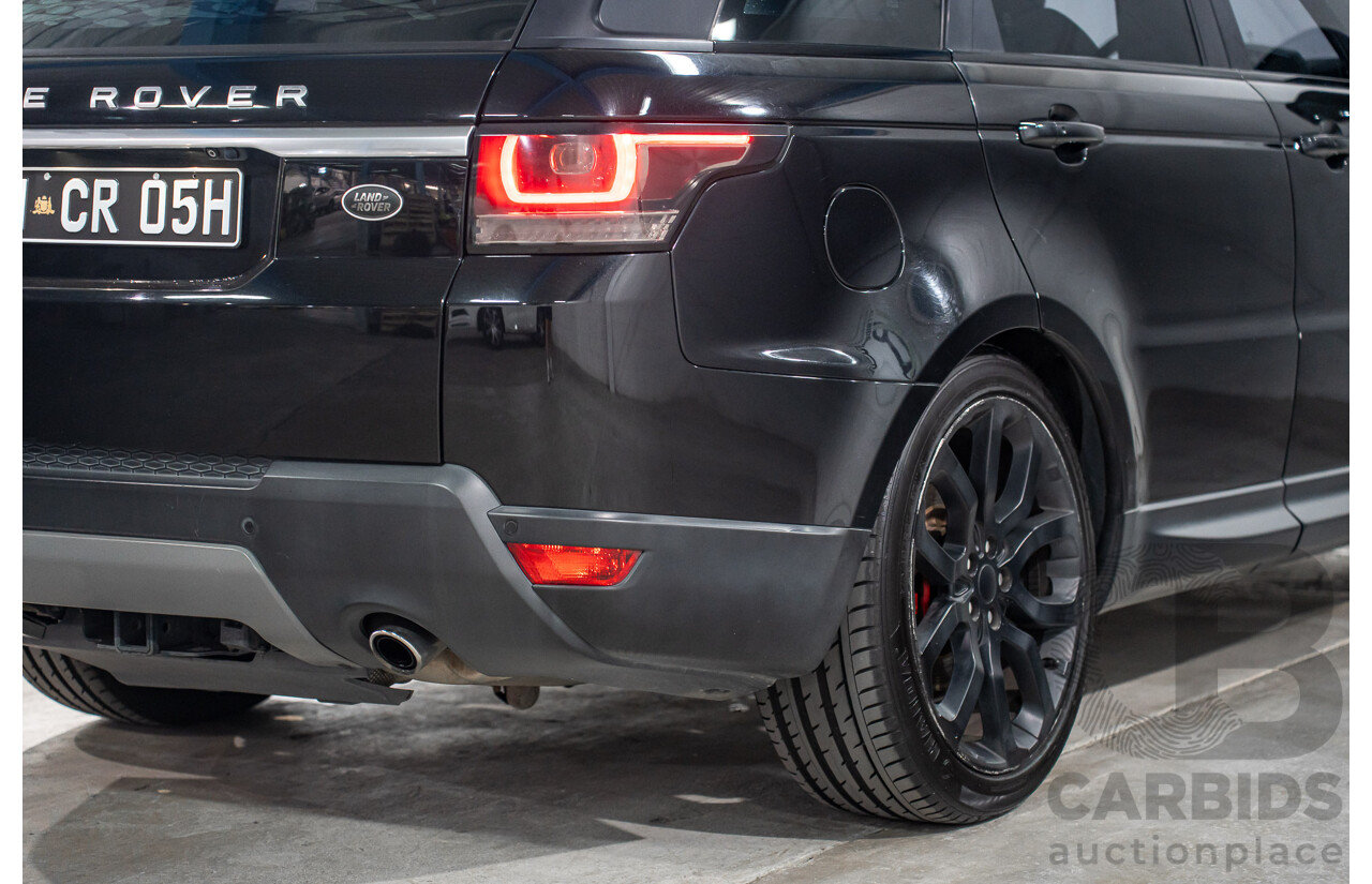 11/2015 Land Rover Range Rover Sport 3.0 TdV6 SE (AWD) LW MY15 4d Wagon Santorini Black Metallic Turbo Diesel V6 3.0L