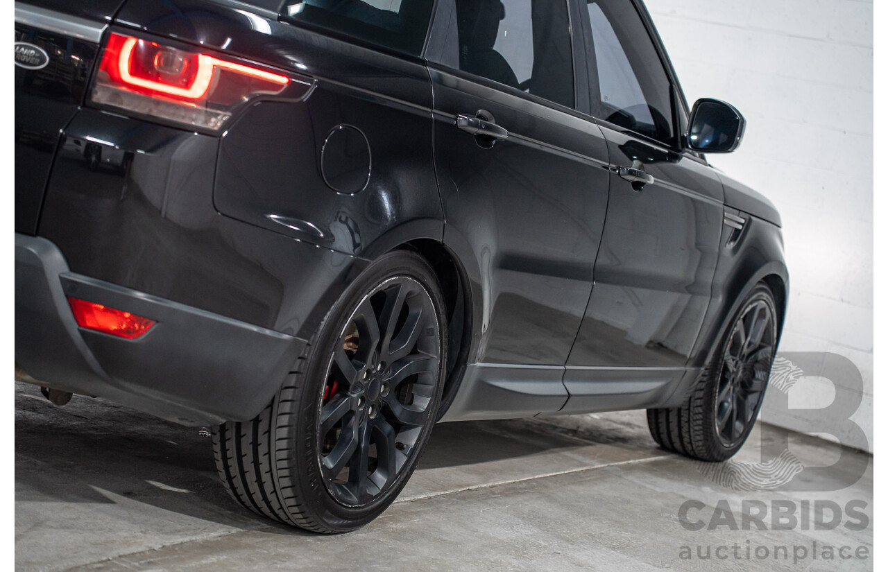 11/2015 Land Rover Range Rover Sport 3.0 TdV6 SE (AWD) LW MY15 4d Wagon Santorini Black Metallic Turbo Diesel V6 3.0L