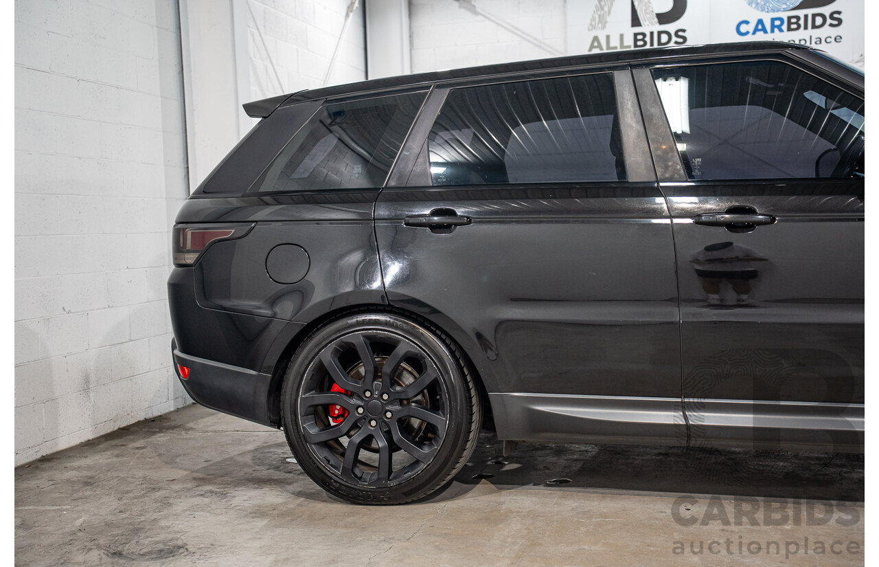 11/2015 Land Rover Range Rover Sport 3.0 TdV6 SE (AWD) LW MY15 4d Wagon Santorini Black Metallic Turbo Diesel V6 3.0L
