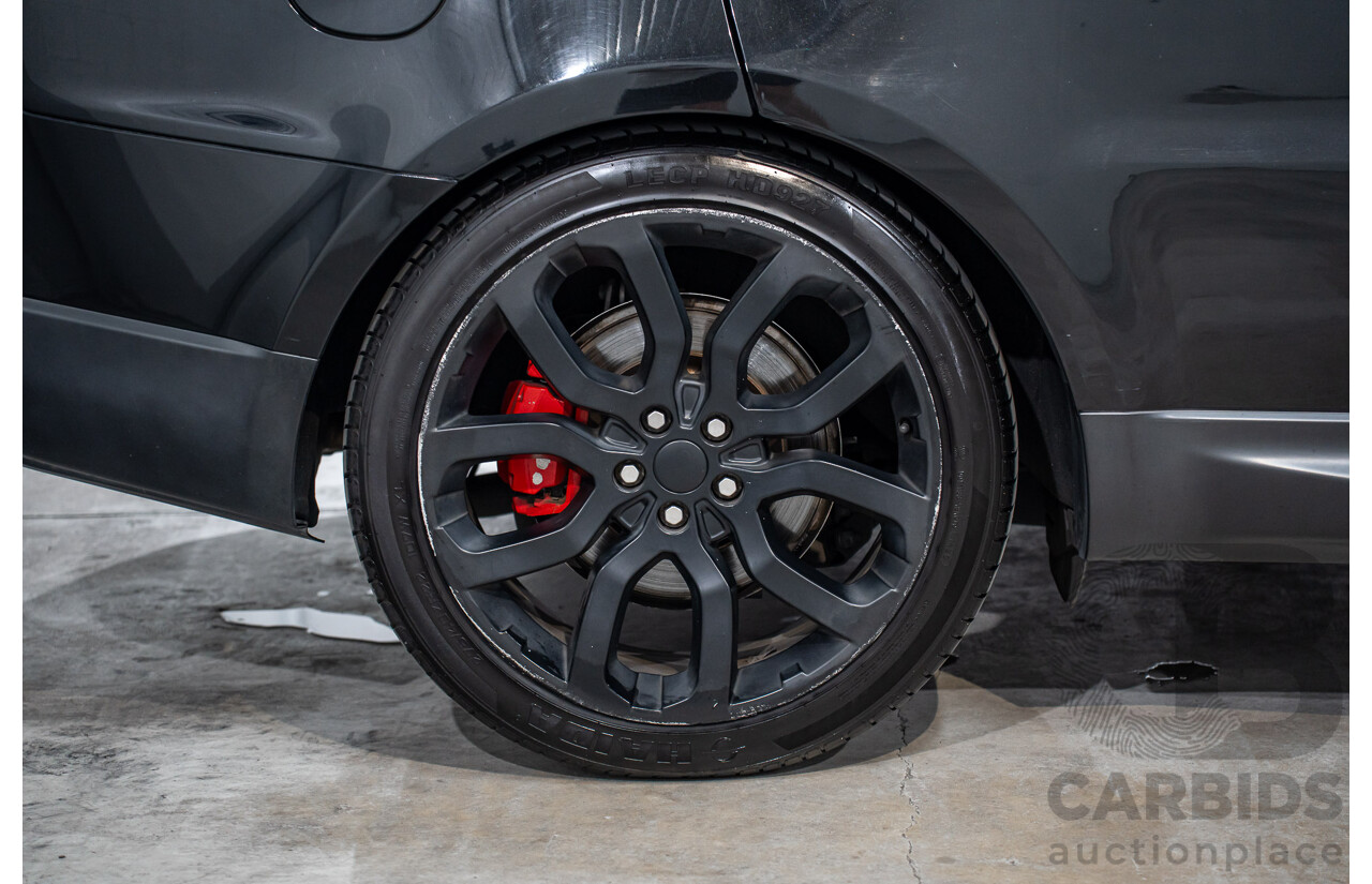 11/2015 Land Rover Range Rover Sport 3.0 TdV6 SE (AWD) LW MY15 4d Wagon Santorini Black Metallic Turbo Diesel V6 3.0L