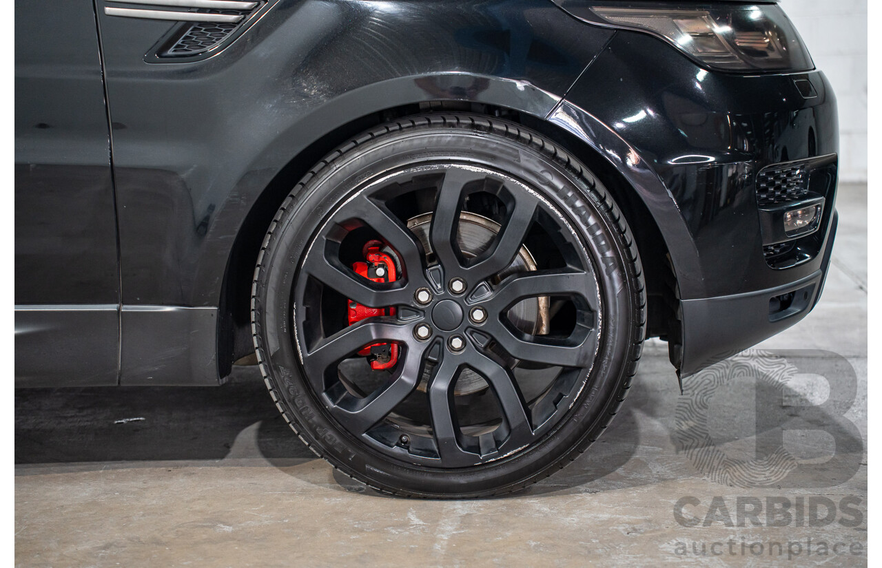 11/2015 Land Rover Range Rover Sport 3.0 TdV6 SE (AWD) LW MY15 4d Wagon Santorini Black Metallic Turbo Diesel V6 3.0L