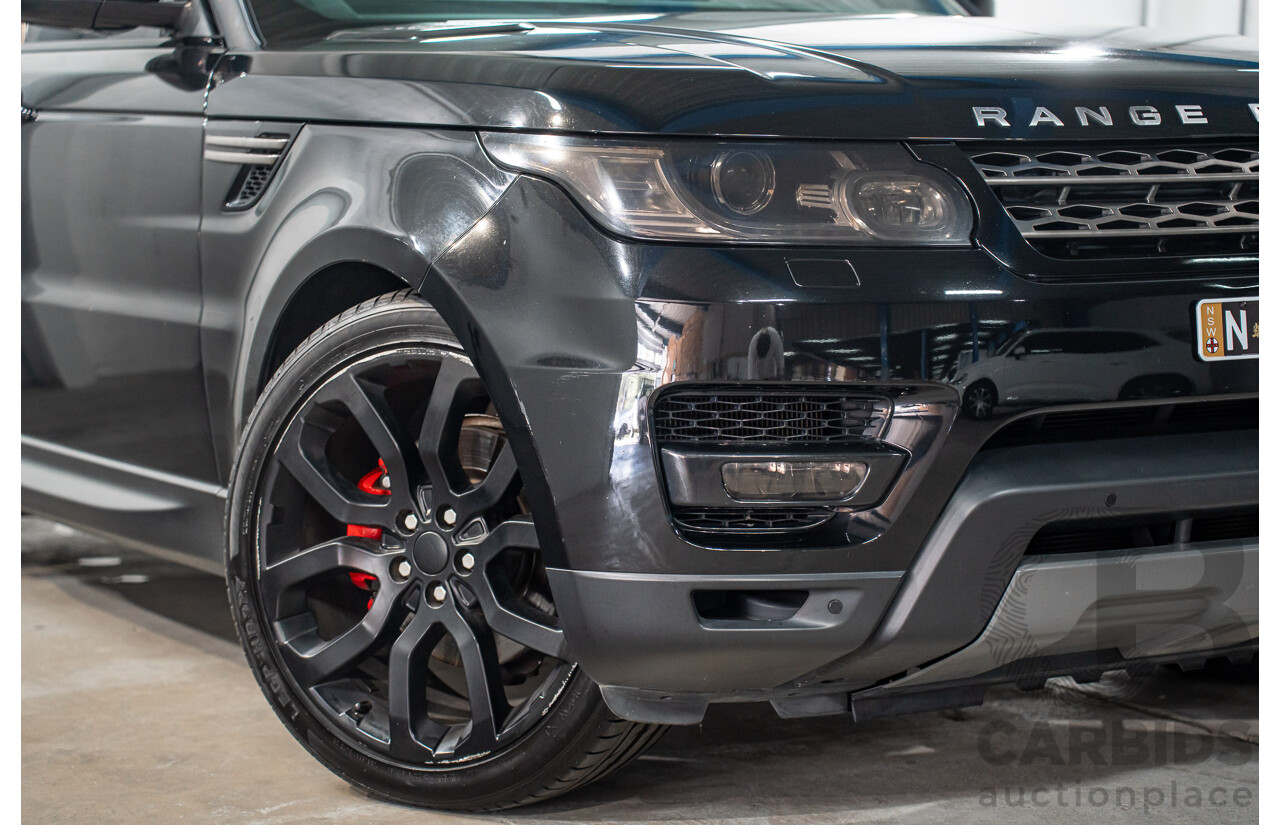 11/2015 Land Rover Range Rover Sport 3.0 TdV6 SE (AWD) LW MY15 4d Wagon Santorini Black Metallic Turbo Diesel V6 3.0L