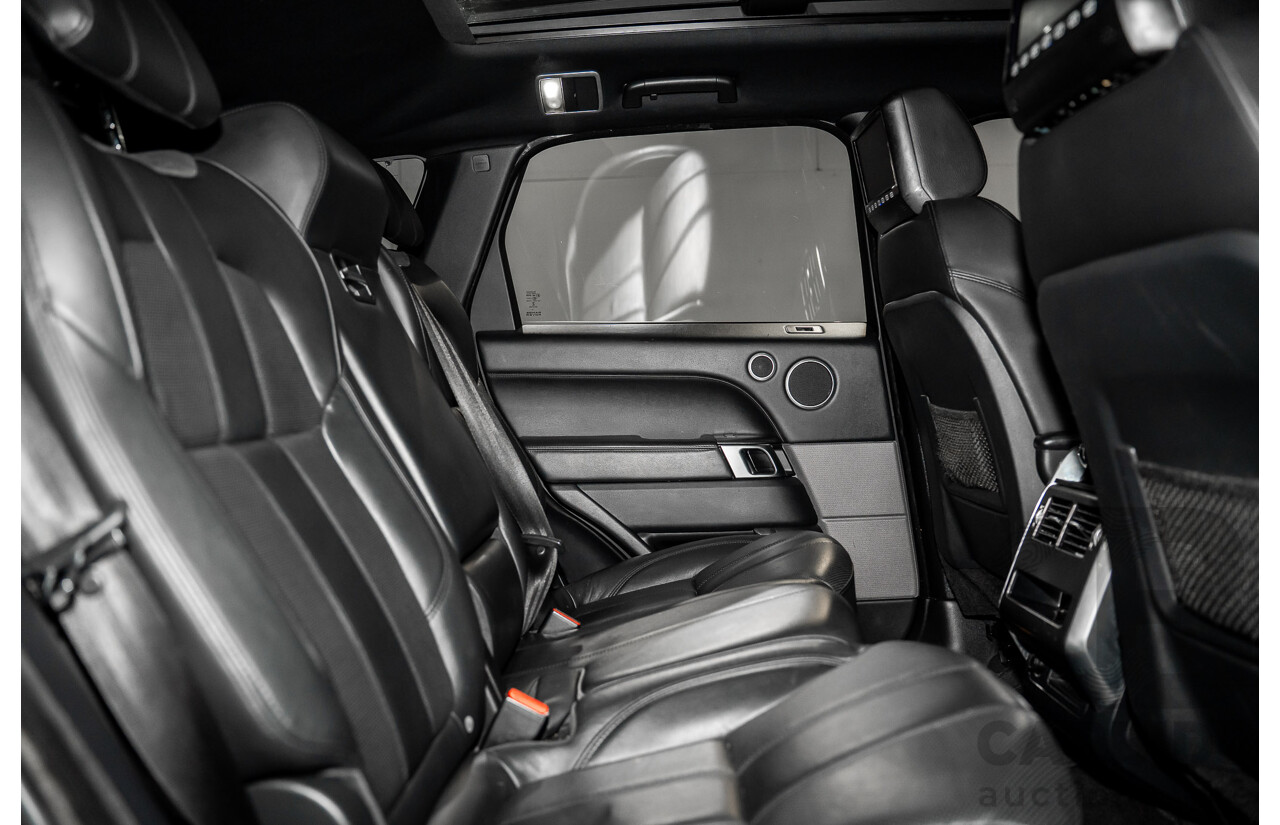 11/2015 Land Rover Range Rover Sport 3.0 TdV6 SE (AWD) LW MY15 4d Wagon Santorini Black Metallic Turbo Diesel V6 3.0L