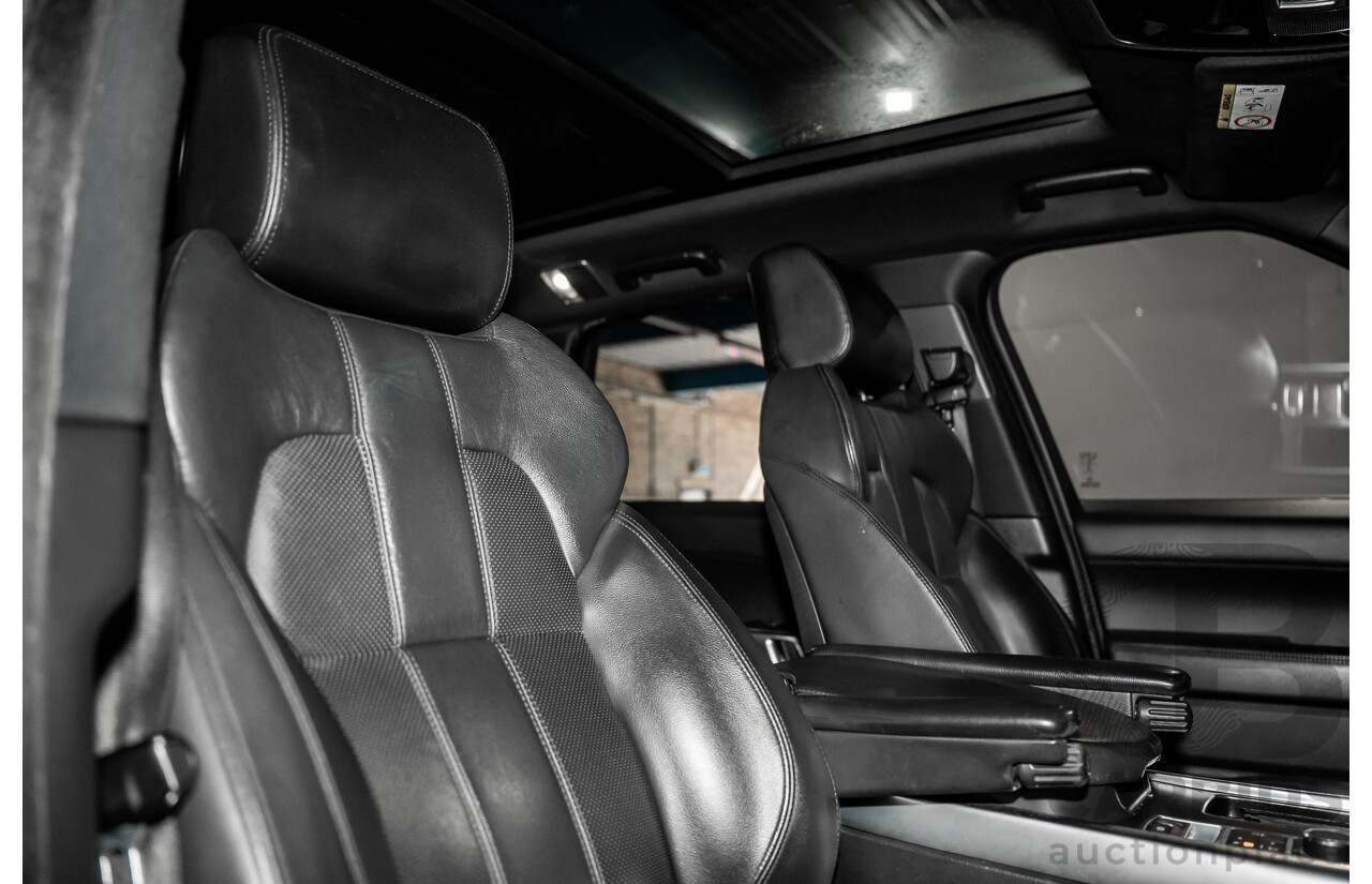 11/2015 Land Rover Range Rover Sport 3.0 TdV6 SE (AWD) LW MY15 4d Wagon Santorini Black Metallic Turbo Diesel V6 3.0L