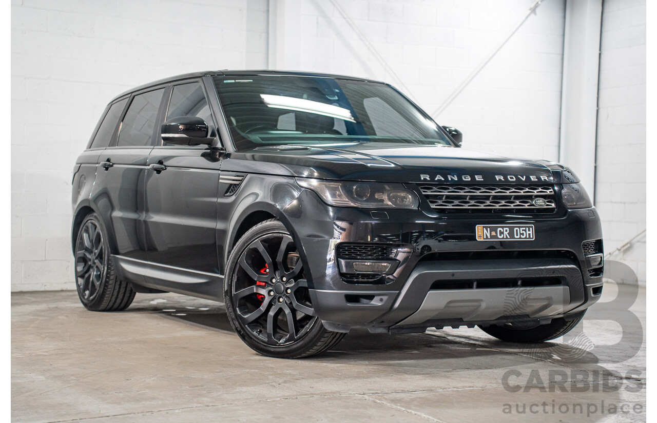 11/2015 Land Rover Range Rover Sport 3.0 TdV6 SE (AWD) LW MY15 4d Wagon Santorini Black Metallic Turbo Diesel V6 3.0L