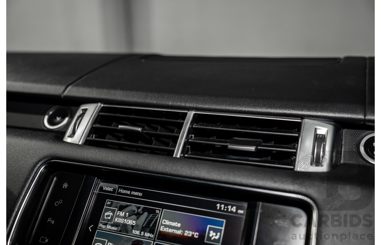 11/2015 Land Rover Range Rover Sport 3.0 TdV6 SE (AWD) LW MY15 4d Wagon Santorini Black Metallic Turbo Diesel V6 3.0L