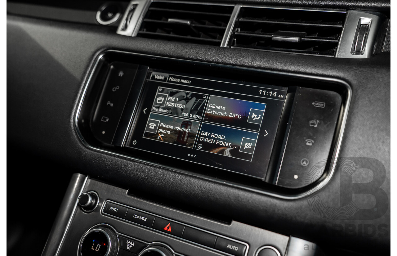 11/2015 Land Rover Range Rover Sport 3.0 TdV6 SE (AWD) LW MY15 4d Wagon Santorini Black Metallic Turbo Diesel V6 3.0L