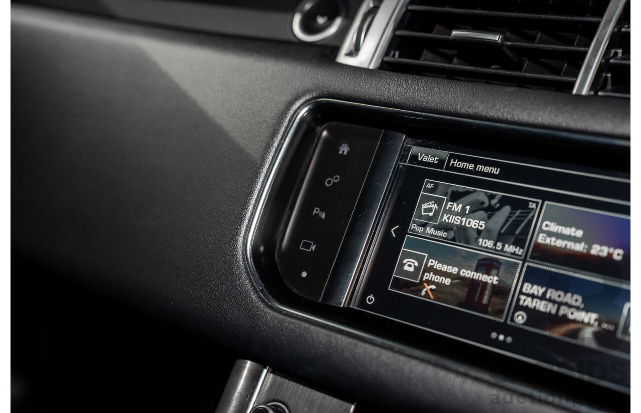 11/2015 Land Rover Range Rover Sport 3.0 TdV6 SE (AWD) LW MY15 4d Wagon Santorini Black Metallic Turbo Diesel V6 3.0L