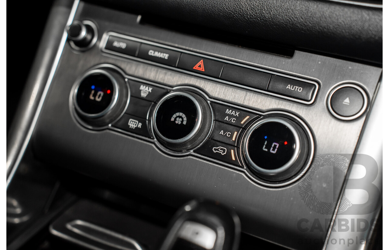 11/2015 Land Rover Range Rover Sport 3.0 TdV6 SE (AWD) LW MY15 4d Wagon Santorini Black Metallic Turbo Diesel V6 3.0L