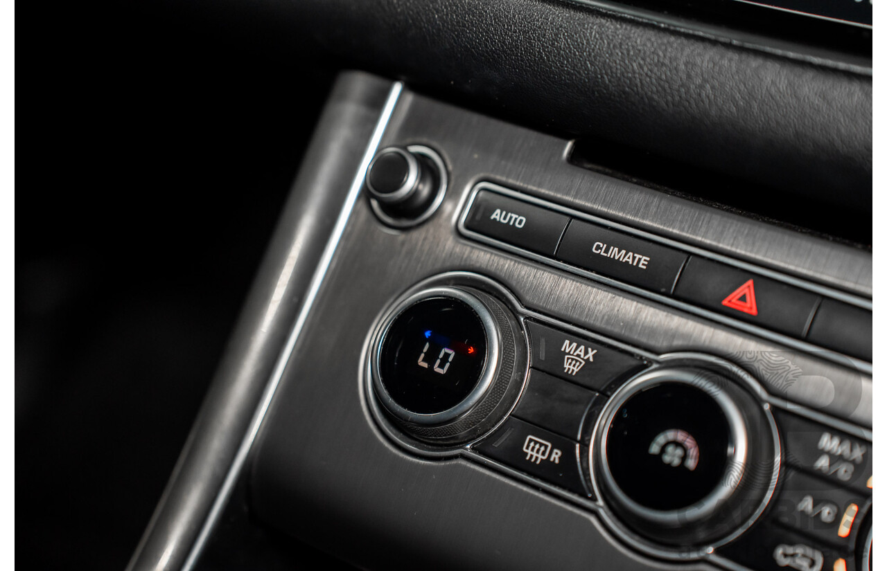 11/2015 Land Rover Range Rover Sport 3.0 TdV6 SE (AWD) LW MY15 4d Wagon Santorini Black Metallic Turbo Diesel V6 3.0L